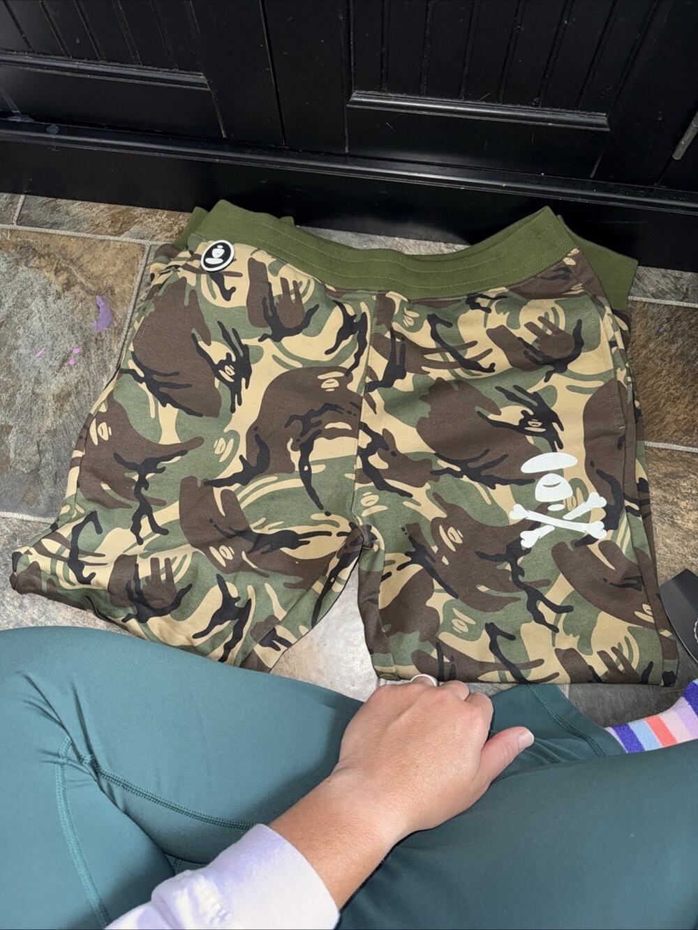 AAPE by A Bathing Ape Camo Sweatpants Joggers Adult Size M Streetwear - RARE